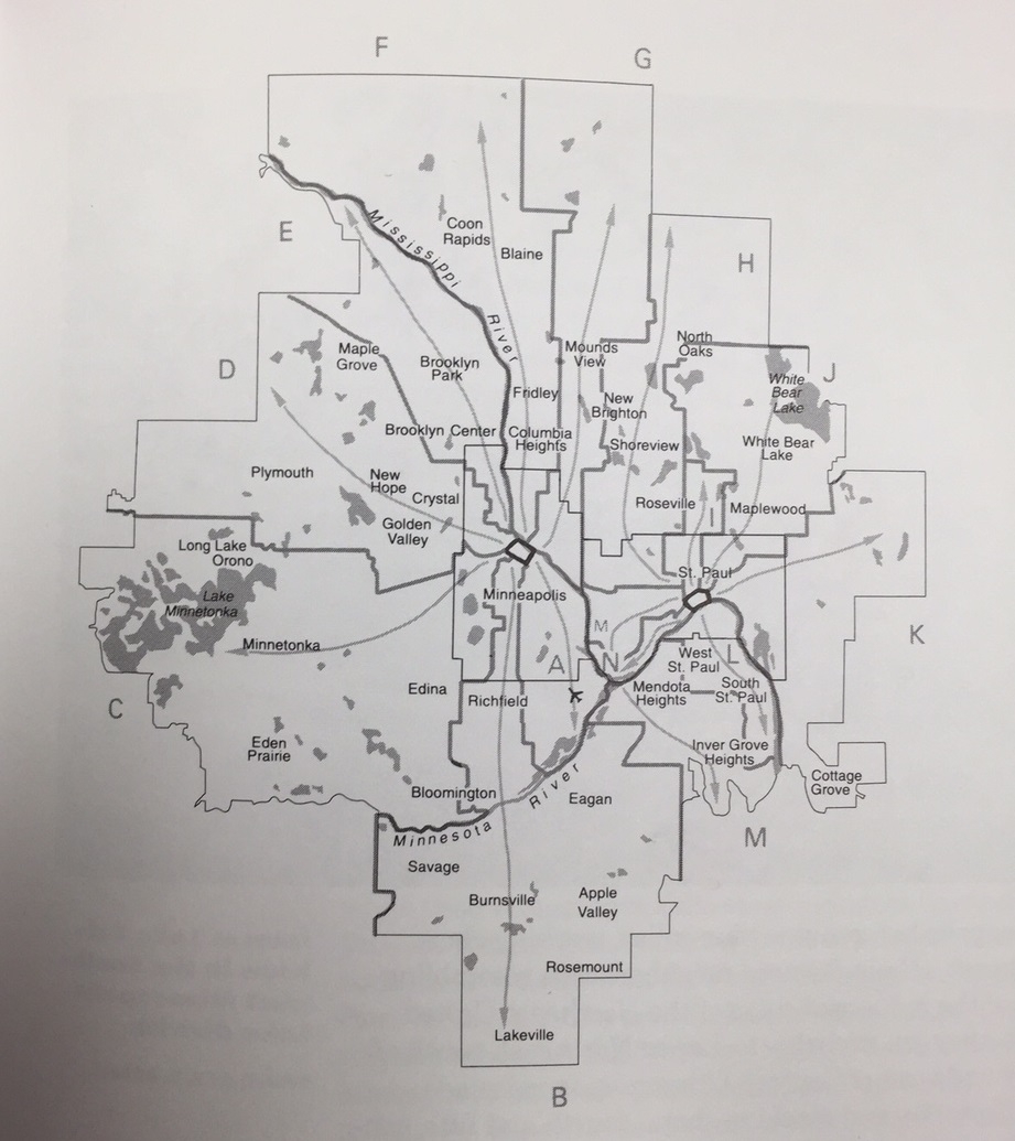 twin cities city map twin cities city map