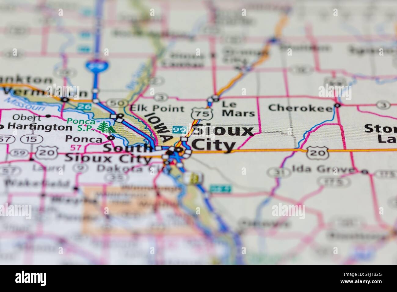 Sioux City Iowa USA And Surrounding Areas Shown On A Road Map Or Geography Map Stock Photo Alamy Sioux City Iowa USA And Surrounding Areas Shown On A Road Map Or Geography Map Stock Photo Alamy