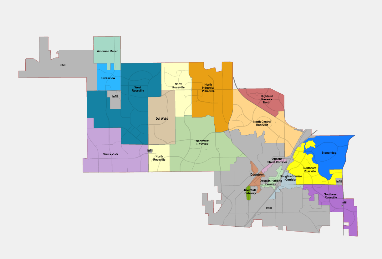 Specific Plans Planning Areas Development Agreements City Of Roseville Specific Plans Planning Areas Development Agreements City Of Roseville