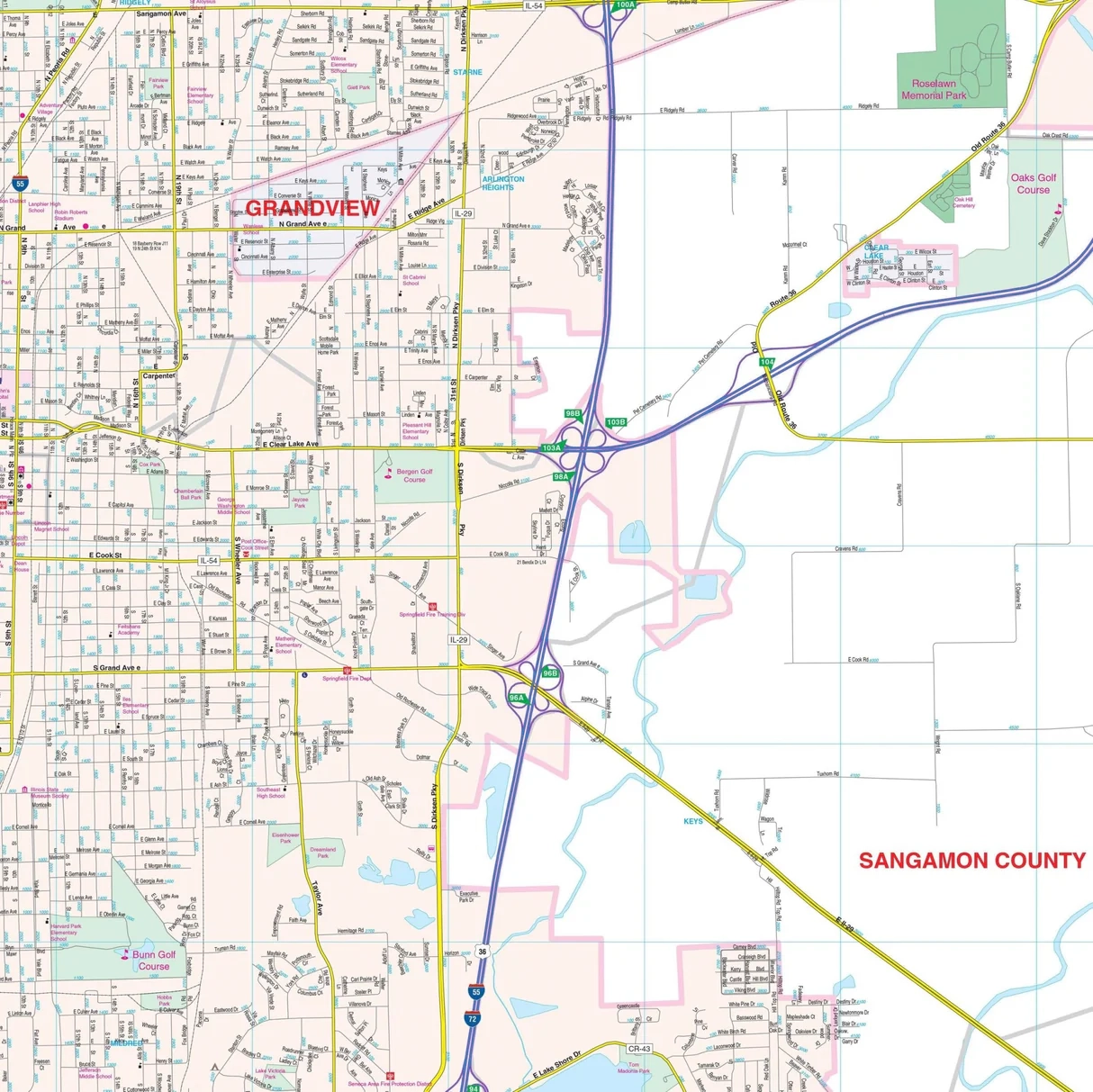 Springfield IL Wall Map Shop City County Maps Ultimate Globes Springfield IL Wall Map Shop City County Maps Ultimate Globes