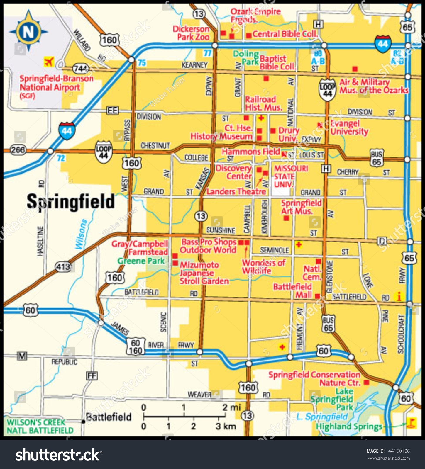 Springfield Missouri Area Map Stock Vector Royalty Free 144150106 Shutterstock Springfield Missouri Area Map Stock Vector Royalty Free 144150106 Shutterstock
