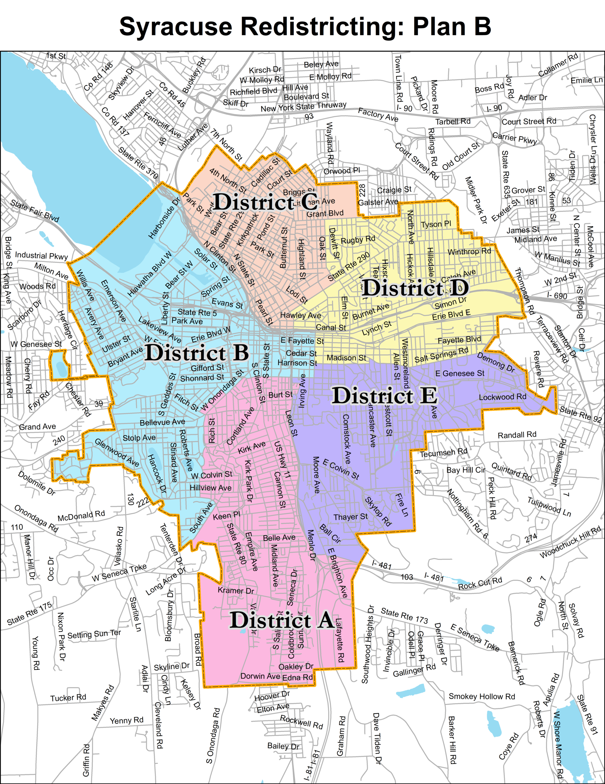 Syracuse Independent Redistricting Commission Releases First Draft Map Of Common Council Districts WAER