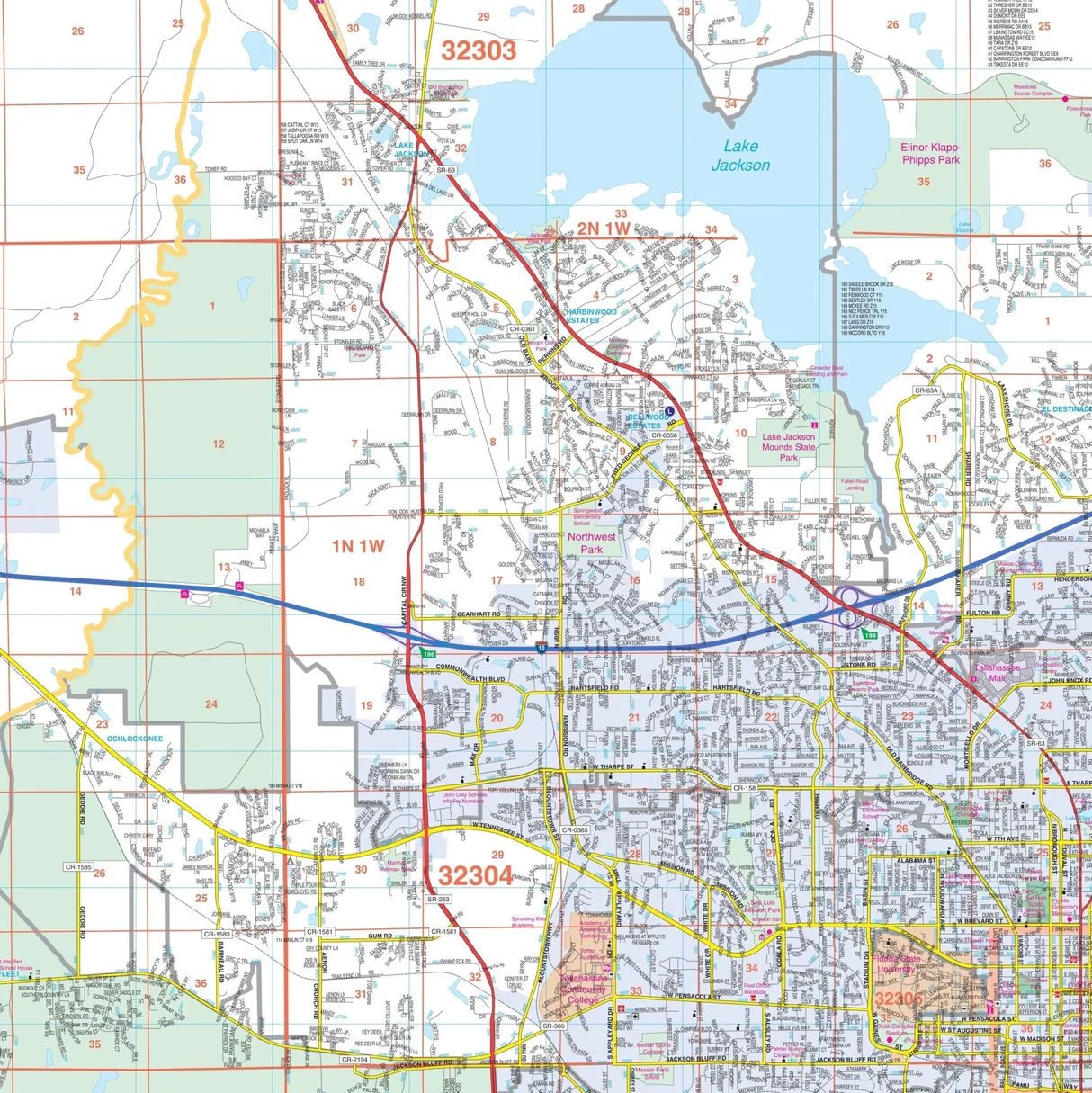 city map of tallahassee florida