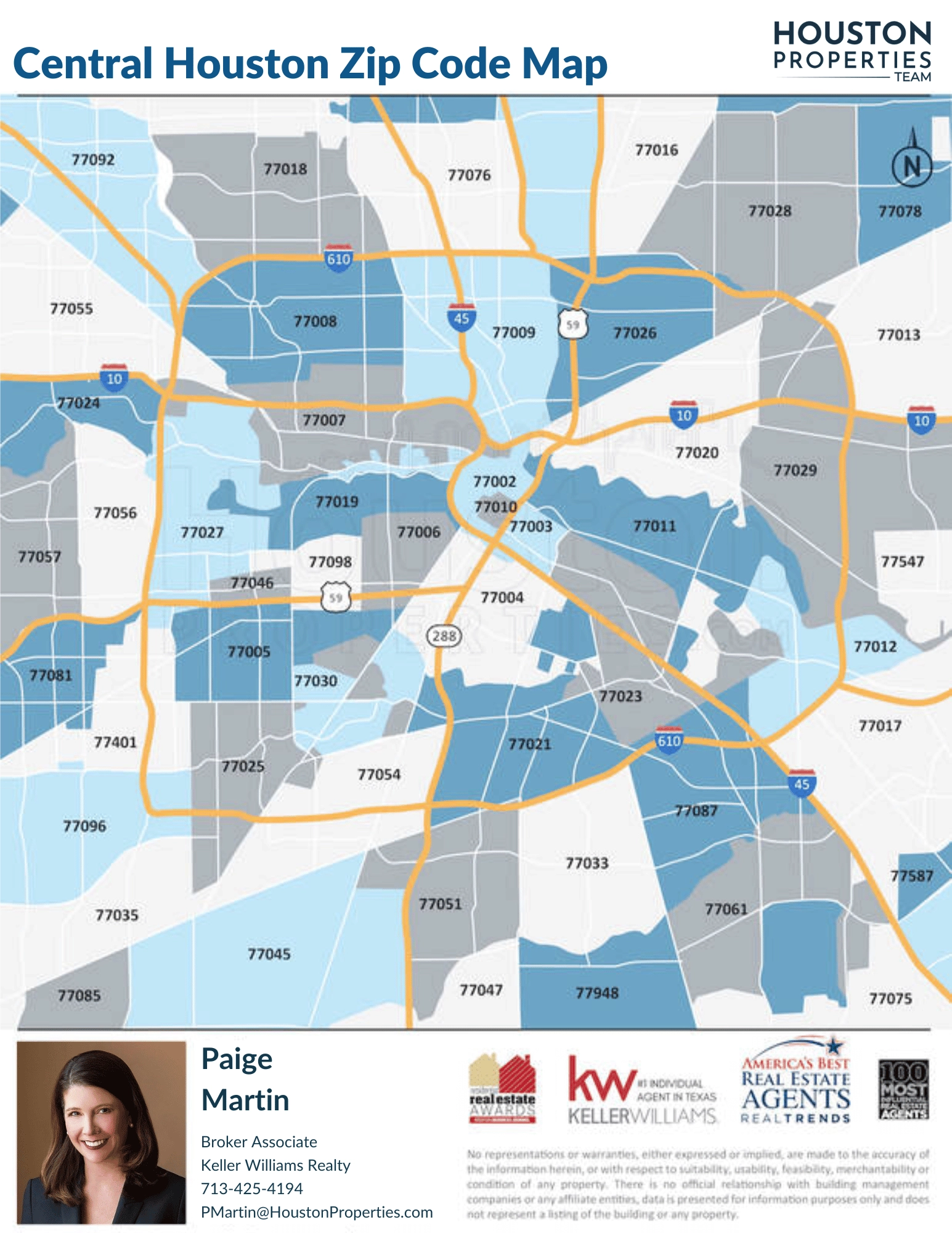 houston city map neighborhoods