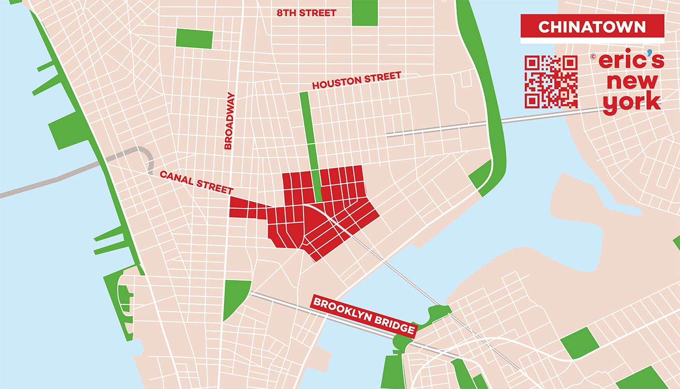 map of chinatown new york city