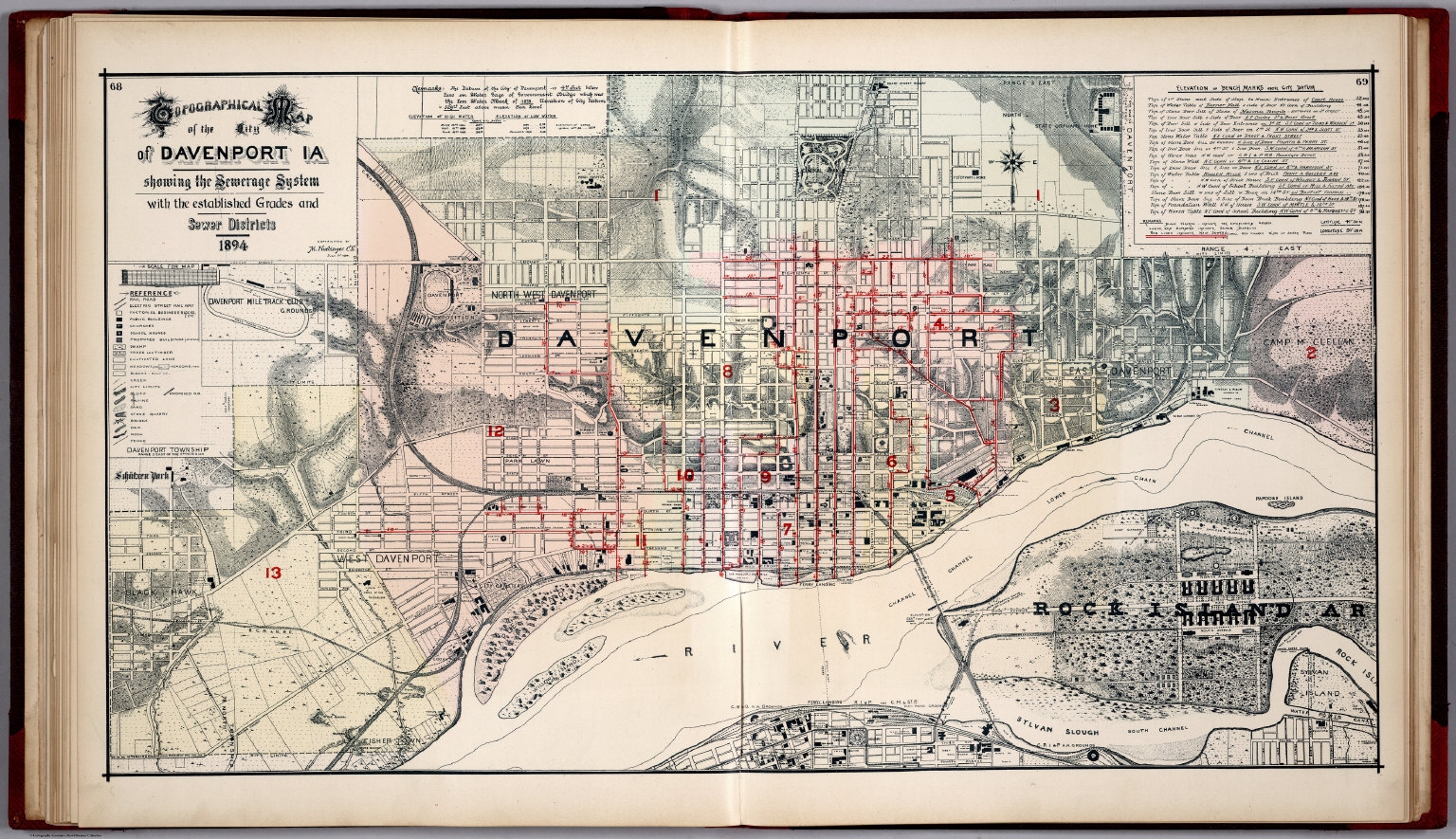 Topographical Map Of The City Of Davenport IA Showing The Sewerage System With The Established Grades And Sewer Districts 1894 Huebinger M Co Free Download Borrow And Streaming Internet Archive Topographical Map Of The City Of Davenport IA Showing The Sewerage System With The Established Grades And Sewer Districts 1894 Huebinger M Co Free Download Borrow And Streaming Internet Archive