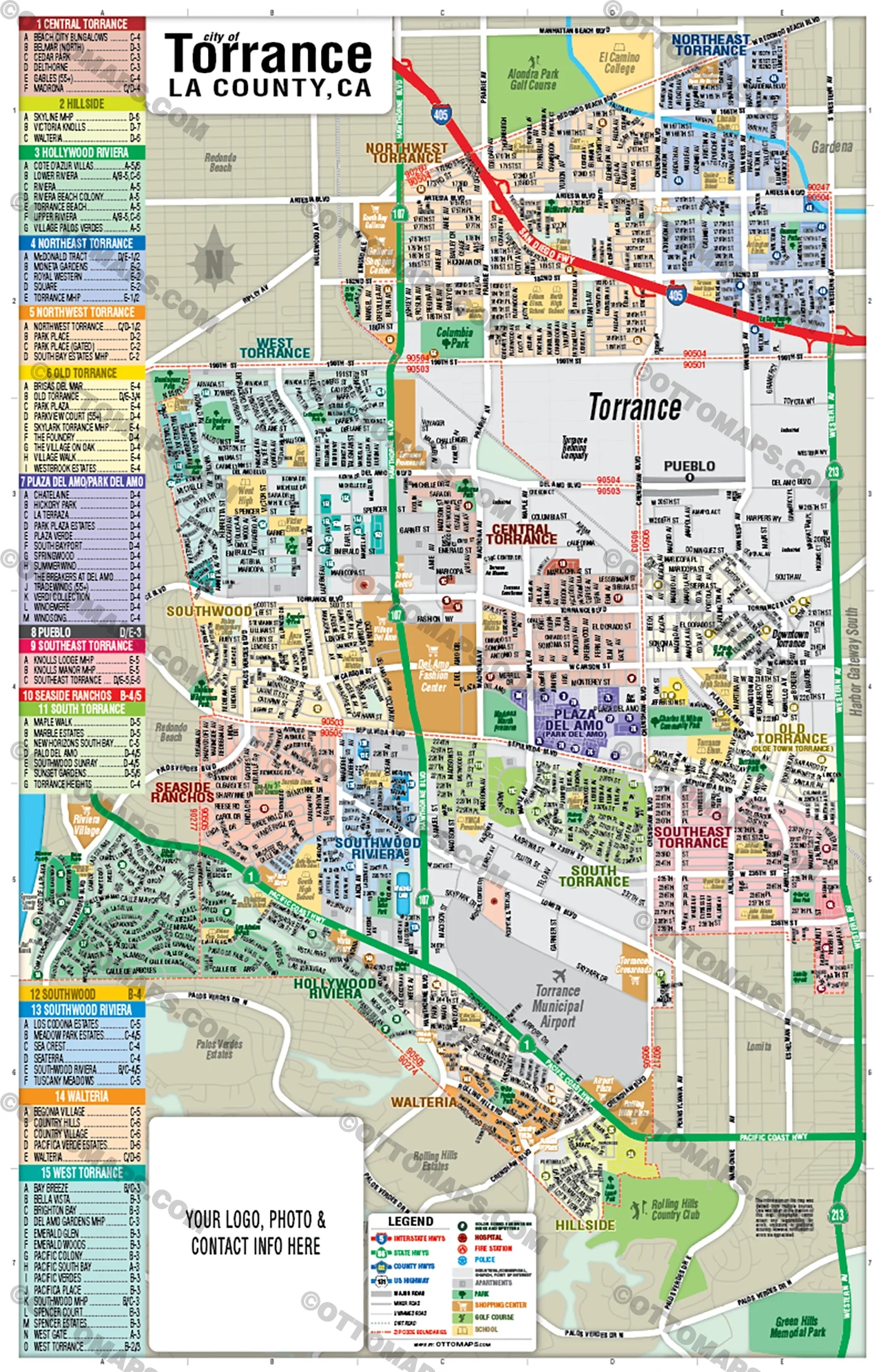 Torrance Map LA County CA FILES PDF And AI Editable Vector Ro Otto Maps Torrance Map LA County CA FILES PDF And AI Editable Vector Ro Otto Maps