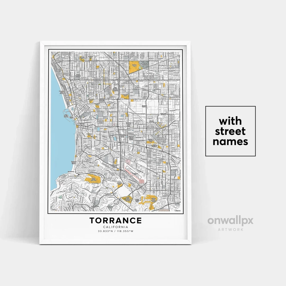 city of torrance map city of torrance map