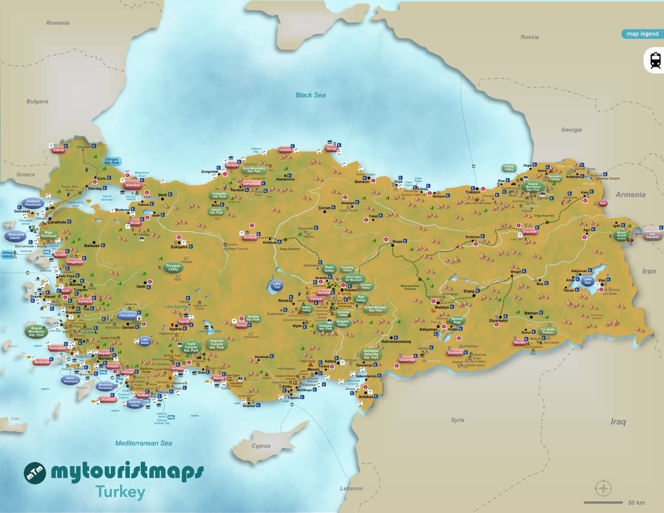 turkey cities map