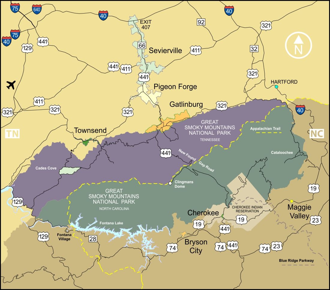 gatlinburg city map gatlinburg city map