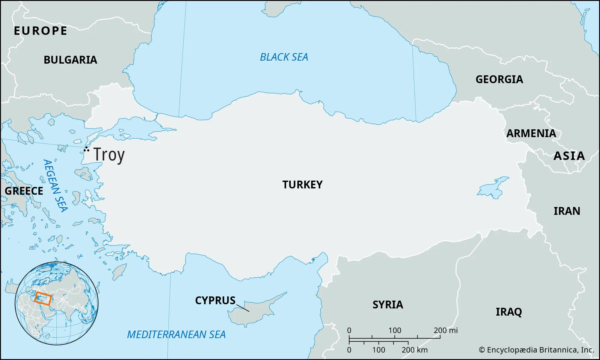 Troas Map Location Facts Britannica