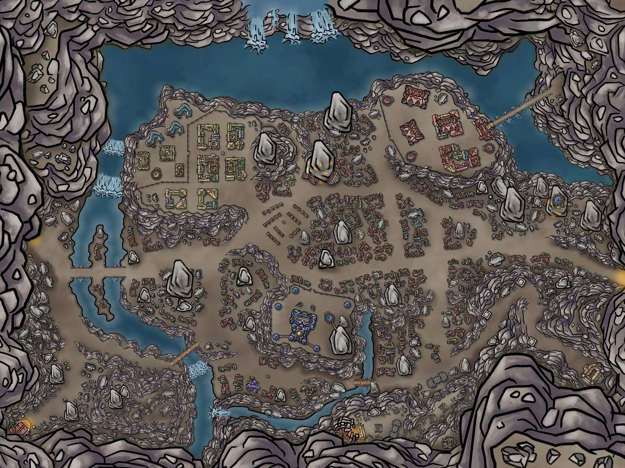 Underground City Of Ruins R dndmaps Underground City Of Ruins R dndmaps