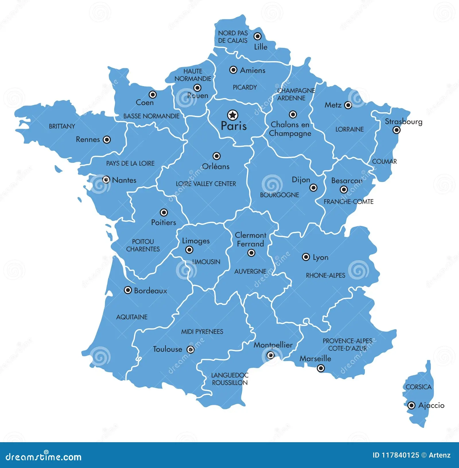 Vector Map Of France With Provinces And Major Cities Stock Vector Illustration Of Vector Paris 117840125 Vector Map Of France With Provinces And Major Cities Stock Vector Illustration Of Vector Paris 117840125