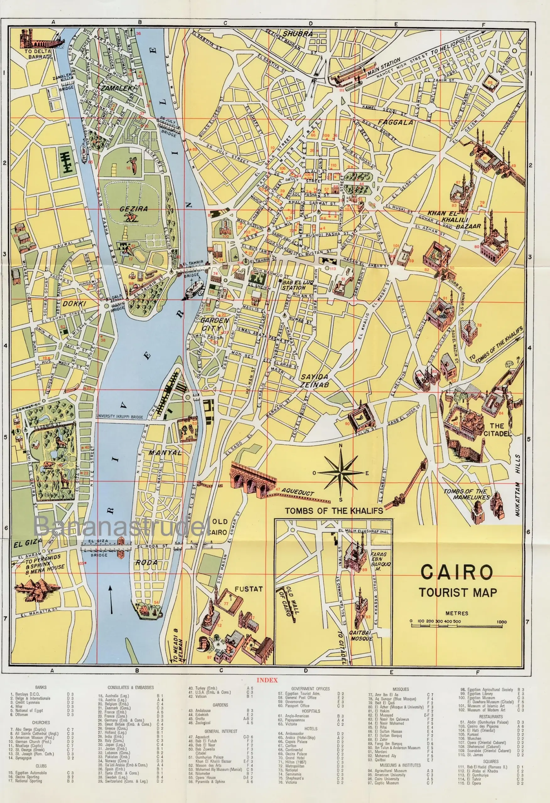 Vintage Illustrated Map Of Cairo Egypt 1965 City Map Etsy Vintage Illustrated Map Of Cairo Egypt 1965 City Map Etsy