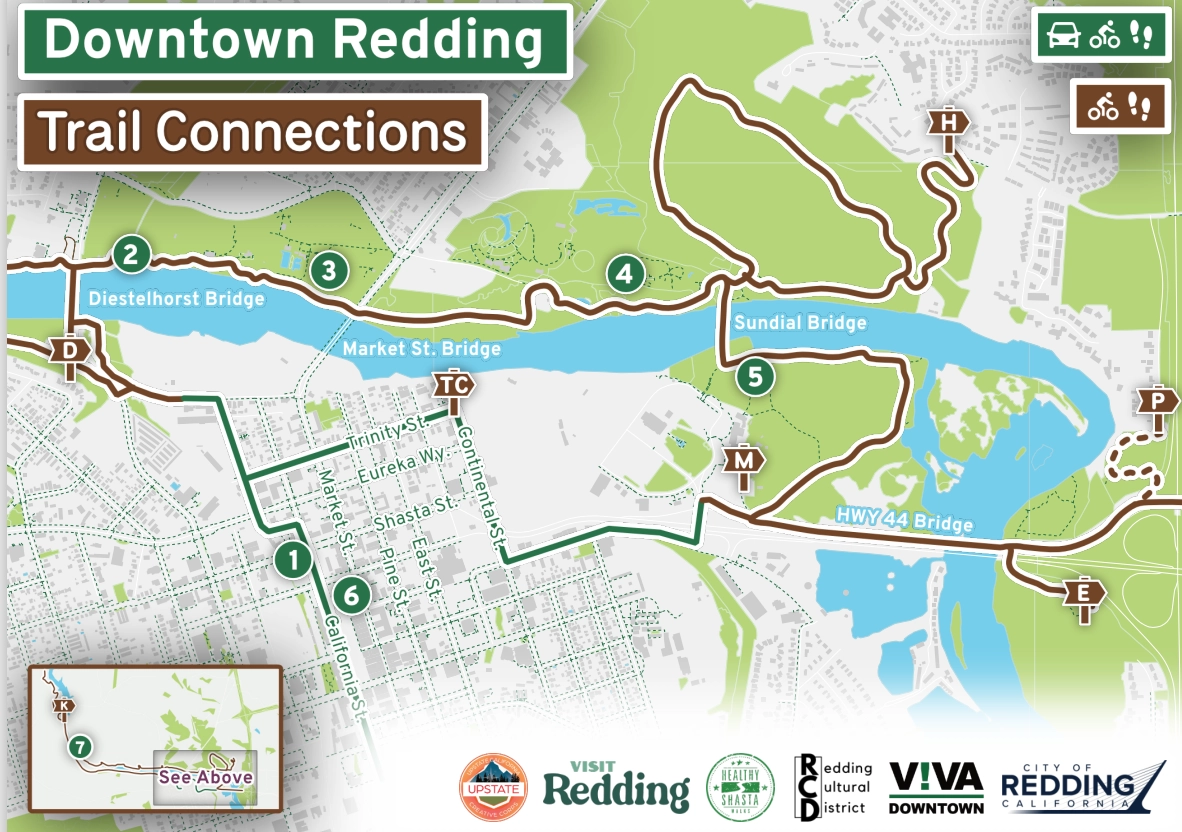 Walking Maps Viva Downtown Redding Walking Maps Viva Downtown Redding
