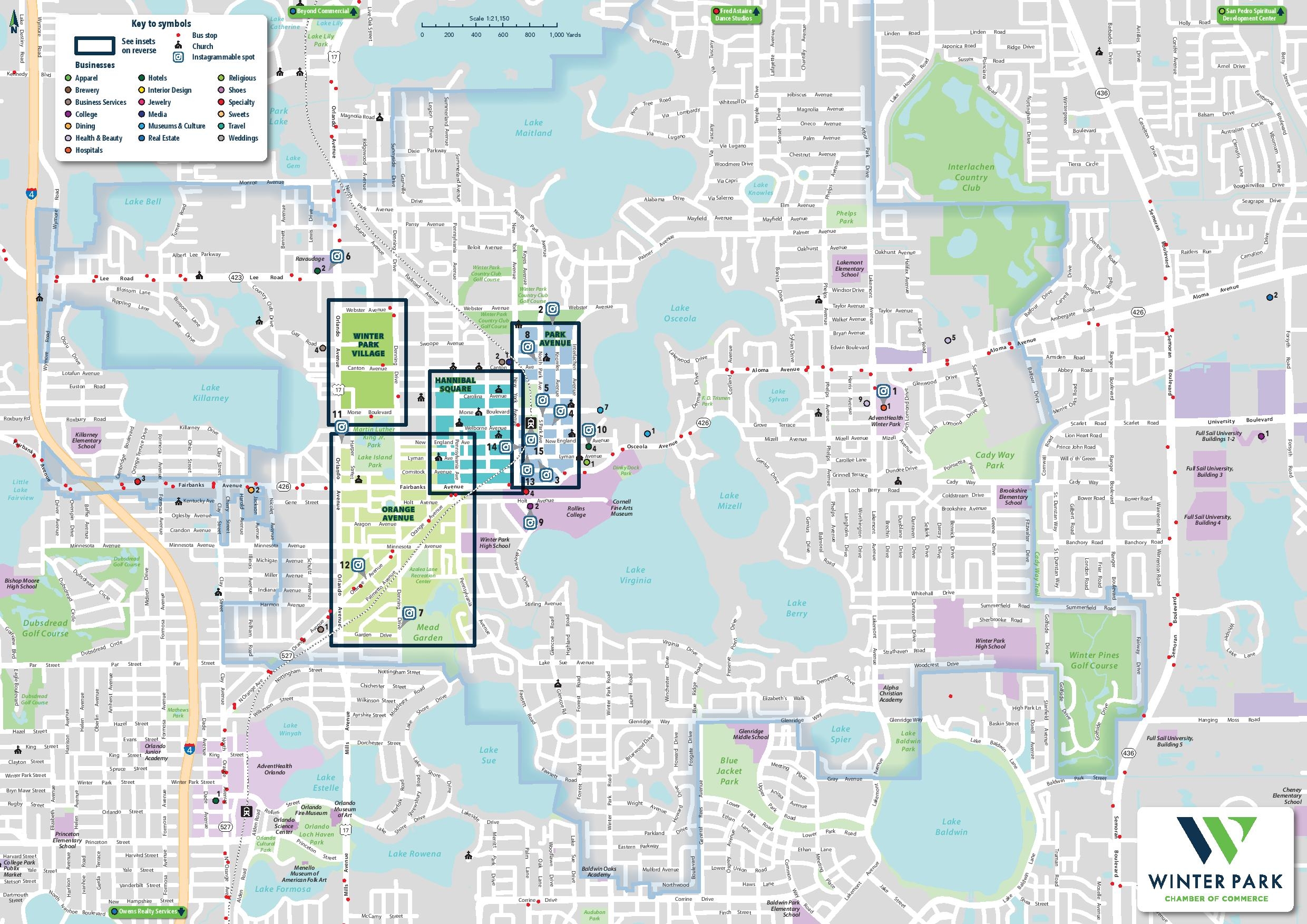 city of winter park map