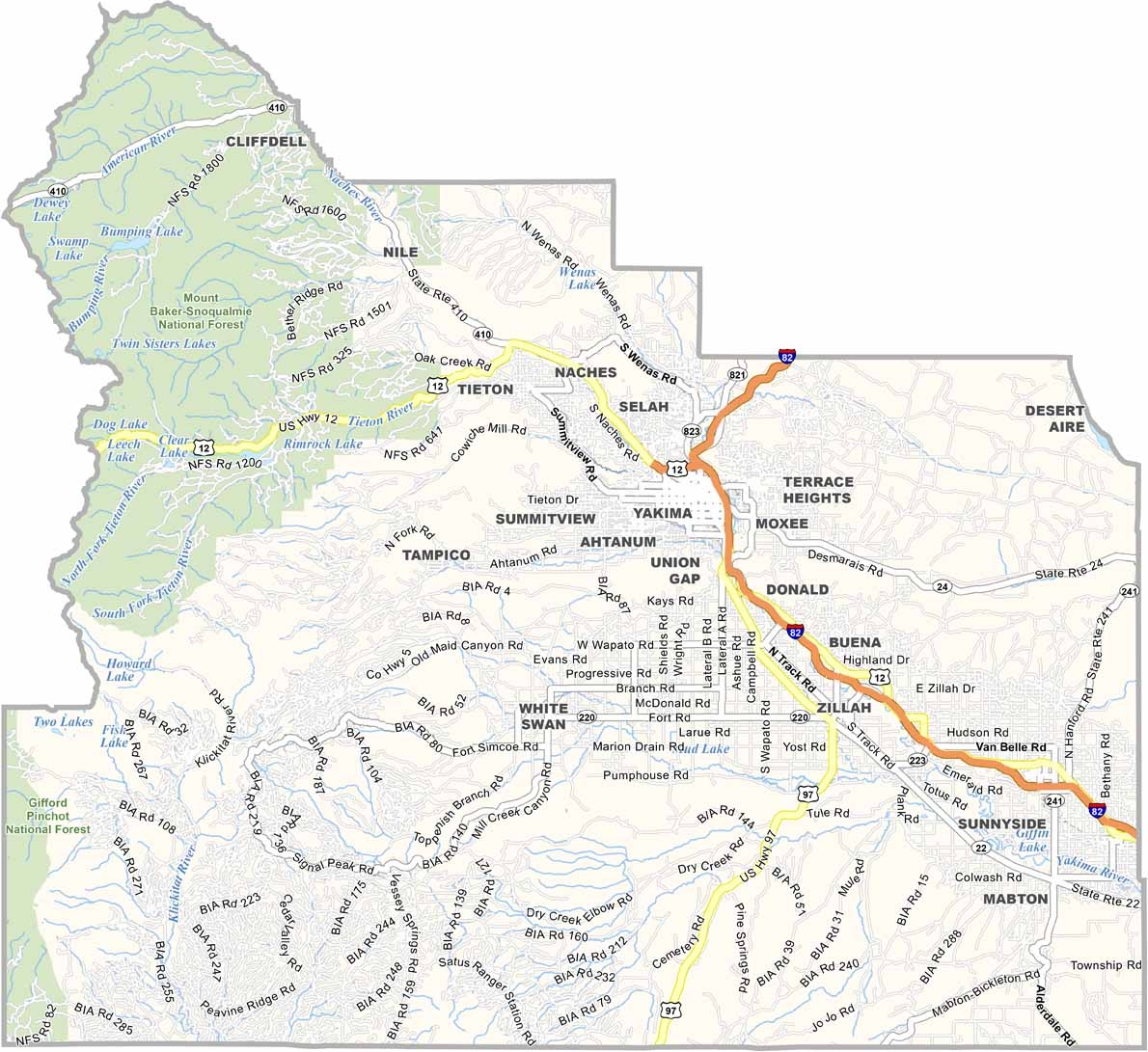 yakima wa city map yakima wa city map