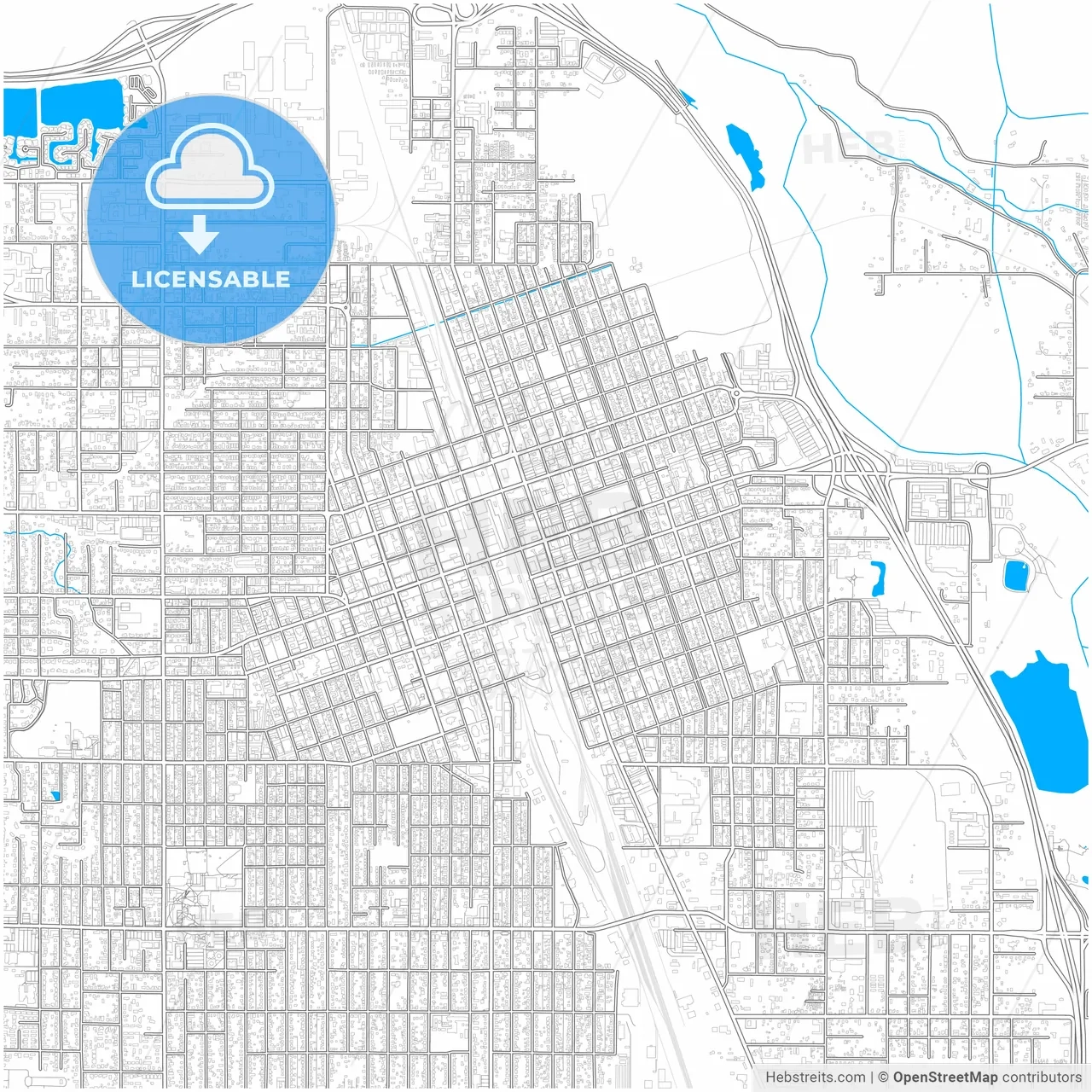 Yakima Washington United States City Map With High Resolution Roads HEBSTREITS Yakima Washington United States City Map With High Resolution Roads HEBSTREITS