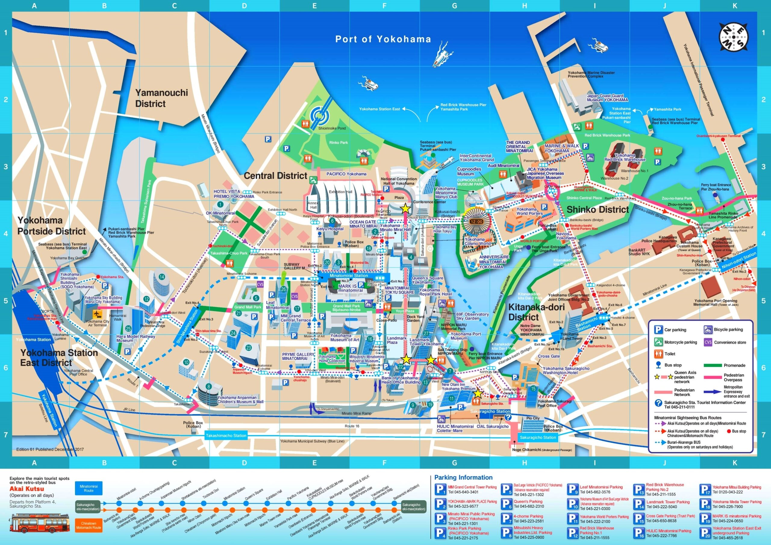 Yokohama Downtown Map Ontheworldmap Yokohama Downtown Map Ontheworldmap
