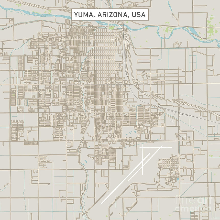 Yuma Arizona US City Street Map By Frank Ramspott Yuma Arizona US City Street Map By Frank Ramspott